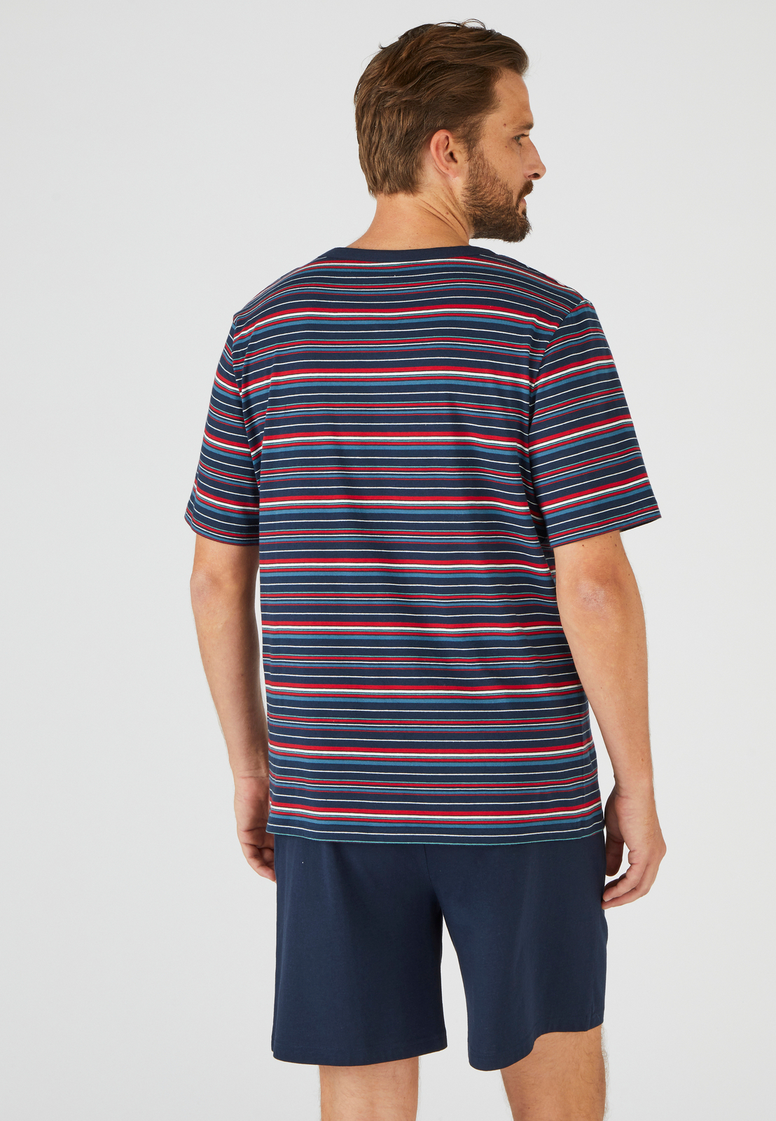 Mens Short Pyjamas Damart Men Nightwear Round Neck Short Sleeves eBay