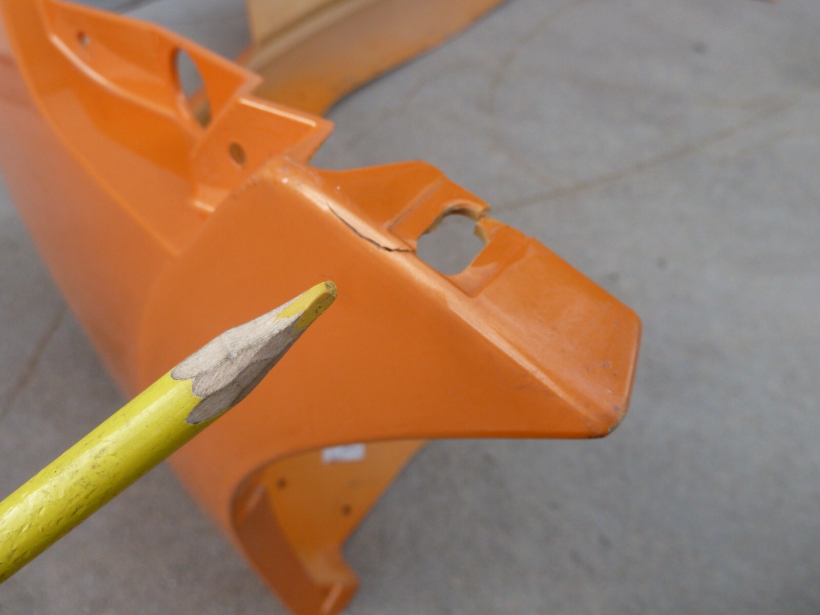 2004-2008 Lamborghini Gallardo FRONT BUMPER COVER OEM Skin Facia Orange