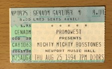 1994 MIGHTY MIGHTY BOSSTONES COLUMBUS CONCERT TICKET STUB QUESTION THE ANSWERS
