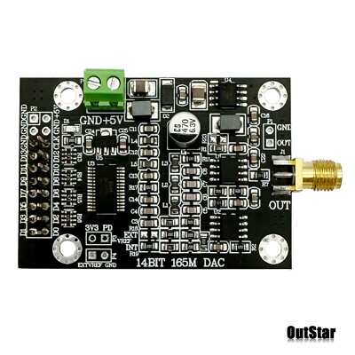 High Speed DAC Module DAC904 14-bit Parallel 165M Sampling Waveform Generator