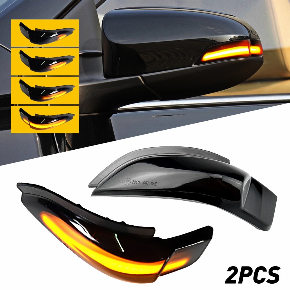 Left+Right Side Dynamic Mirror Turn Signal Light For Toyota Prius