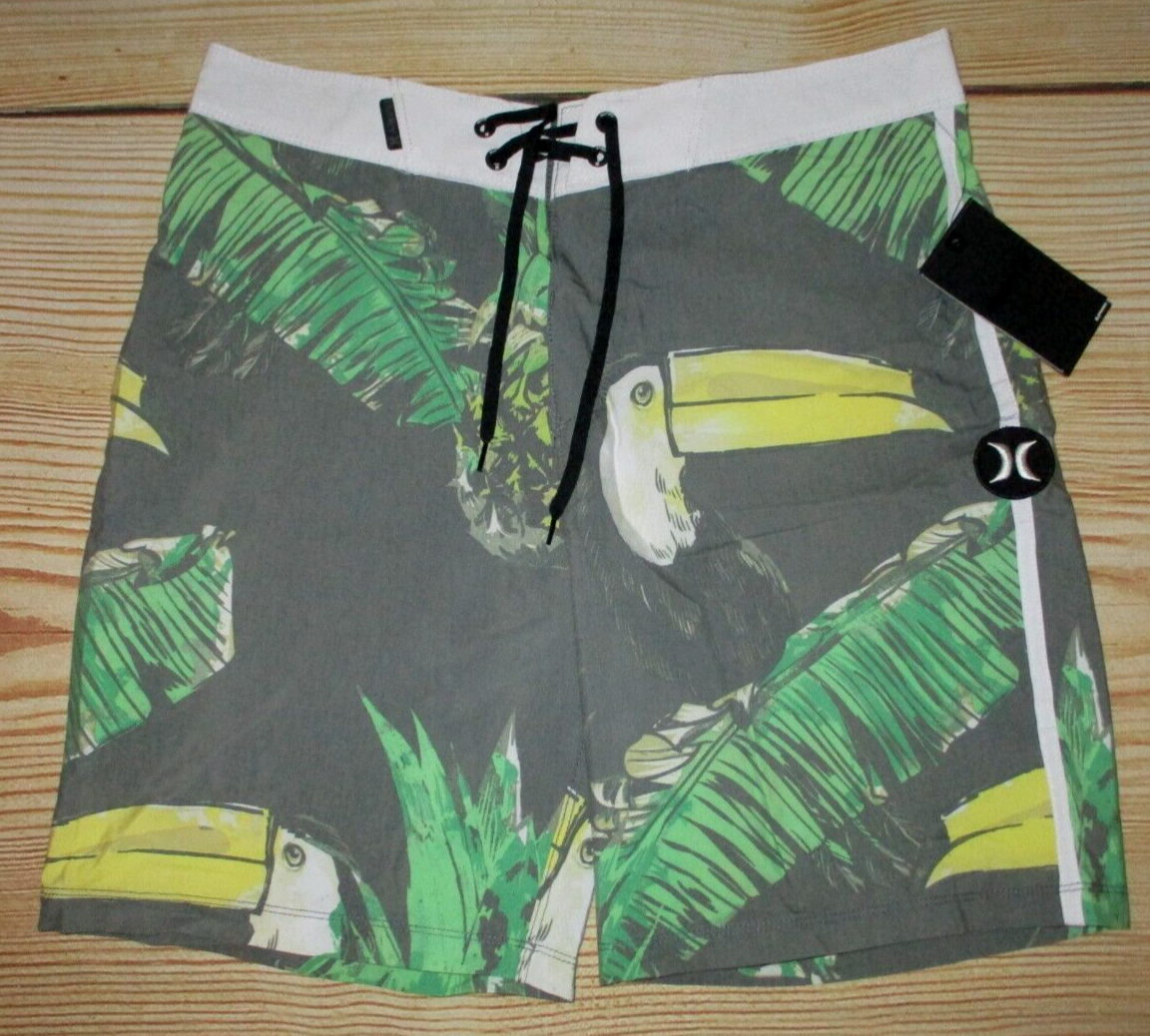 Buy Hurley Men's Toucan 18 inch Surf Swim Boardshorts, Summit