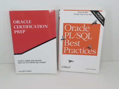 Lot of 2 Oracle Certification Prep 1Z0-047 ~ Oracle PL/SQL Best Practices