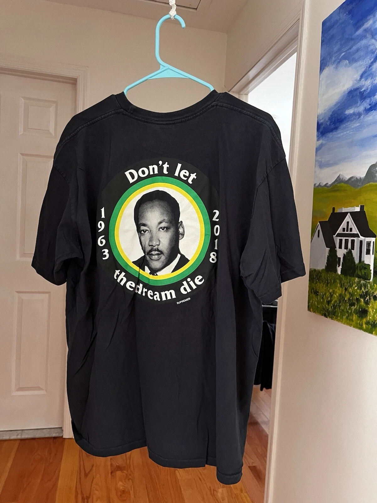 T shirt Supreme Martin Luther King Dream SS18 taille XL marine