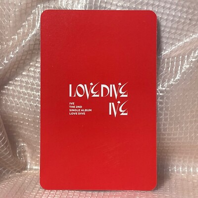 Yujin Official Photocard Ive 2nd Single Album Love Dive