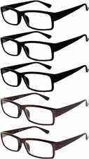 LIQUIDATION SALE 31799 Mix 5 (PCS) Eyewear Reading Deluxe Glasses