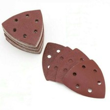 50Pcs Triangle Sandpaper Sanding Sheets Paper Pads 60-240 Grit Sets 90mm Quality