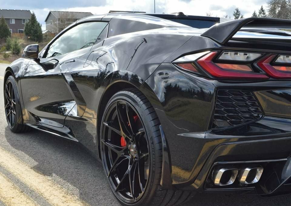 20" 21" Savini SV-05 Black Wheels for Ferrari Maserati Lamborghini Corvette C8 