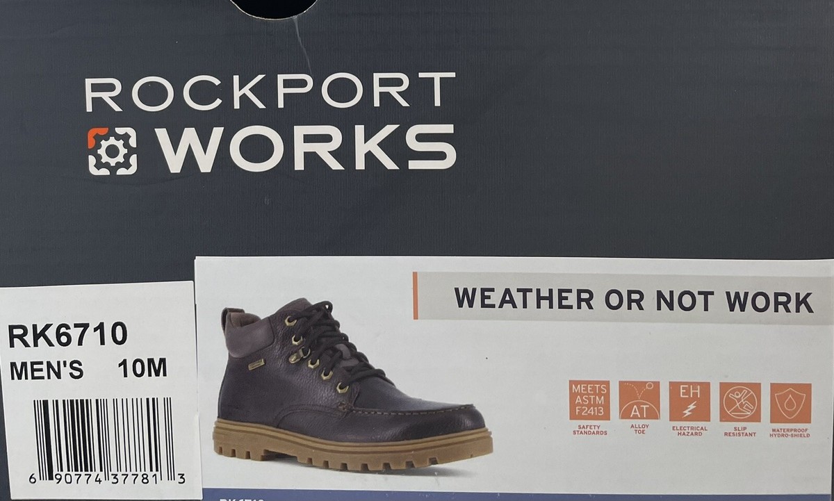 Rockport Works Weather or Not Work Alloy Toe Mens Boots 