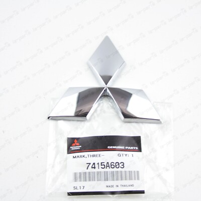 #ad #ad Genuine Mitsubishi Outlander Lancer Front Grille Diamond Emblem Badge 7415A603 $44.93