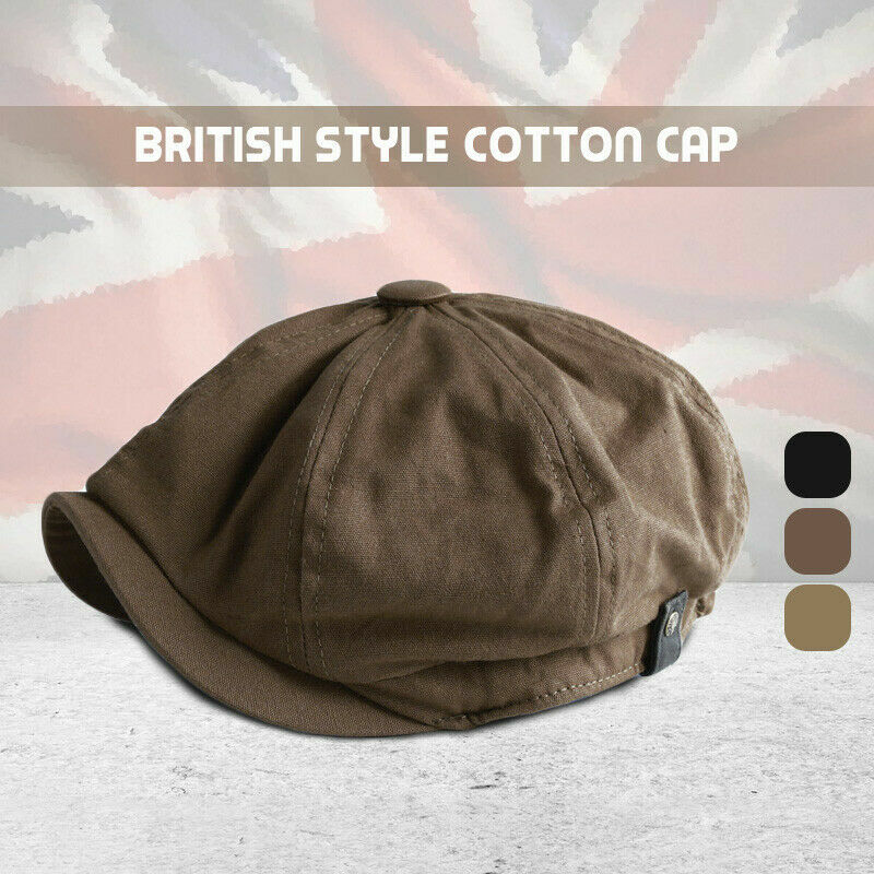 Cappello Da Uomo Classico Vintage In Cotone Piatto Newsboy Ivy - Foto 5