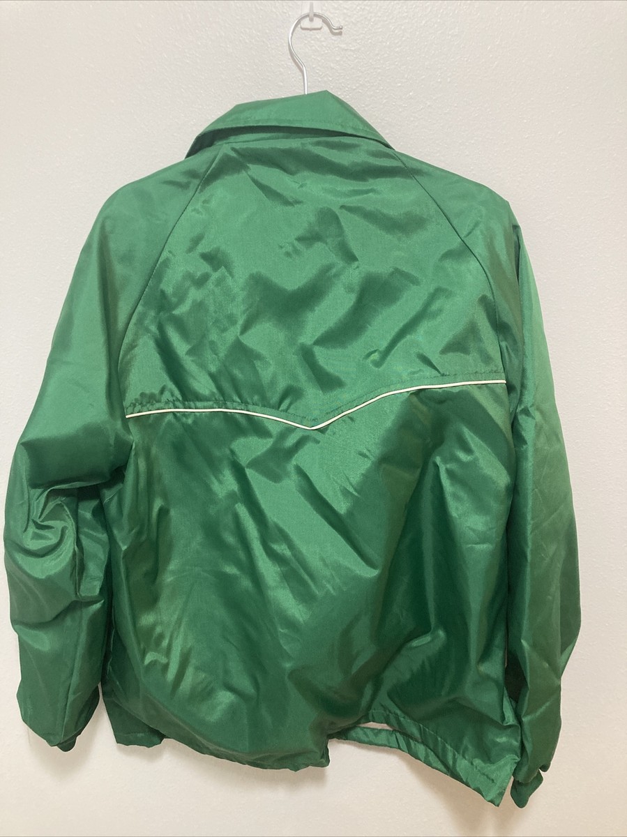 Vintage Large Pioneer Seed Jacket Green Chore Farming Retro 80s