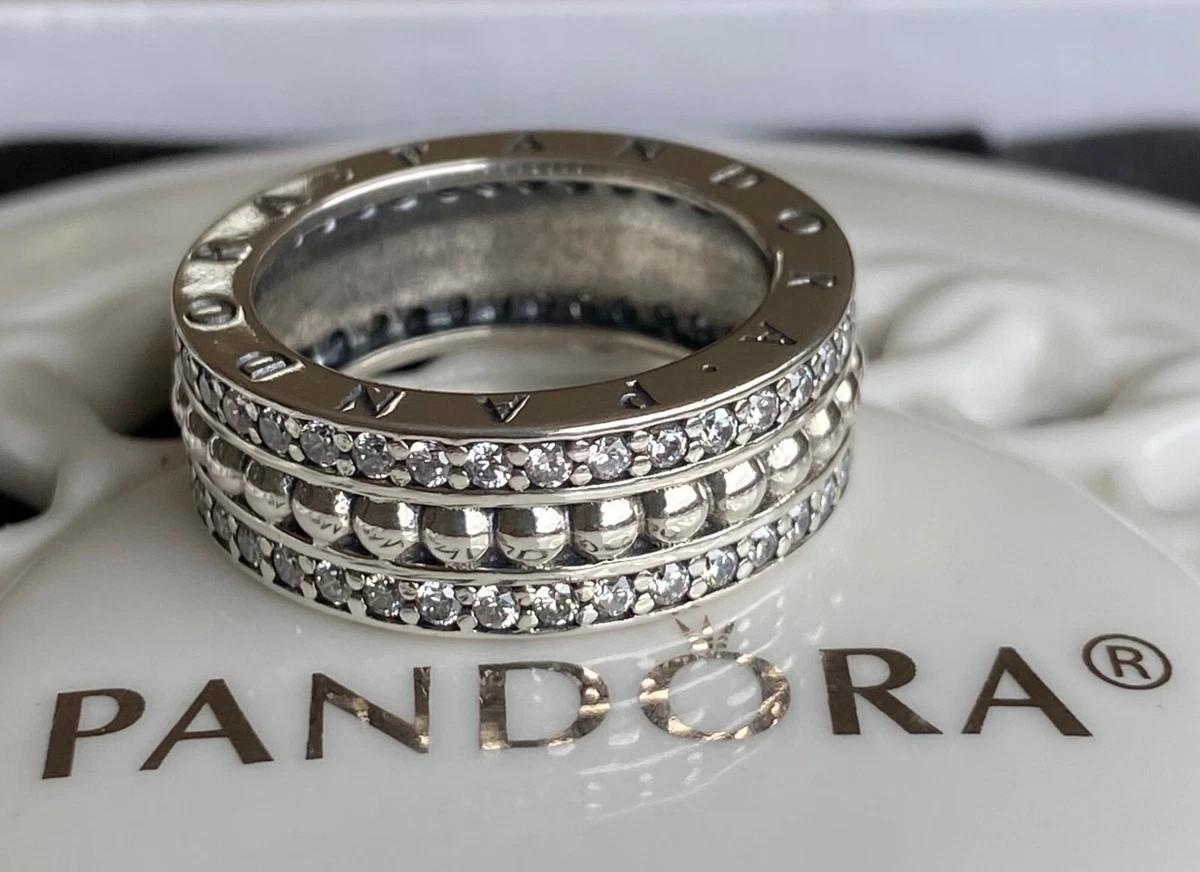 Authentic Pandora Forever Pandora Ring 190962CZ 48 Size 4.5 eBay