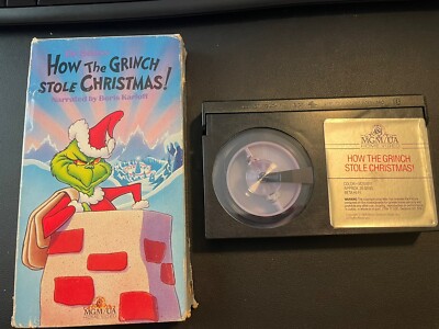 How the Grinch Stole Christmas 1966 Cartoon Betamax Beta Tape Turner 1988