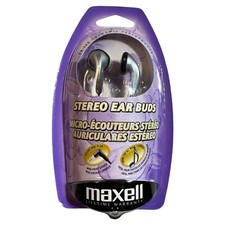 Maxell EB-125 Digital Stereo Corded Ear Buds In-Ear Headphones Travel Brand New