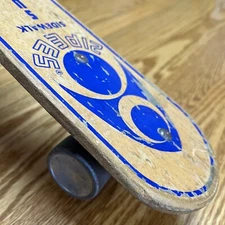 HTF VTG ZIPEES SIDEWALK SURF BOARD Wood Skateboard Metal Wheels M369 Manning MFG