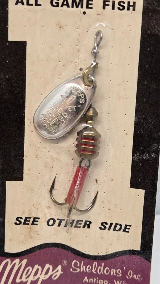 Mepps Aglia Spinner & Comet Talla #1 Plata Oro BRITÁNICO FRANCÉS Asesino Lote de 2 Foto 4 de 4