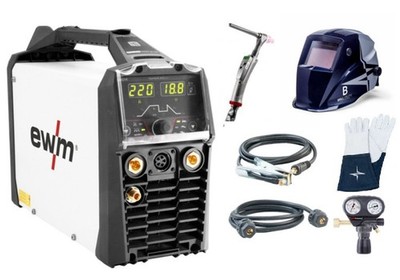 EWM WIG Schweißgerät GEAR SET  Picotig 220 puls DC - Spotmatik 