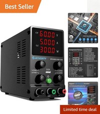 Versatile 0-60V 5A Adjustable DC Bench Power Supply with 4-Digit LED Display