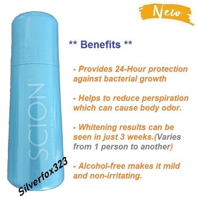 NEW Nu Skin NuSkin SCION WHITENING Roll-On UnderArm DeoDorant 75ml