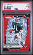 2024 PANINI PRIZM RED WAVE #239 KEITH BYARS 112/149 PSA 9