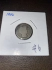 1906 Barber Dime. $6