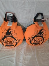 2 NWT Heat-A-Seats Therma Seat Camo Cover On Back Feel The Heat Magic