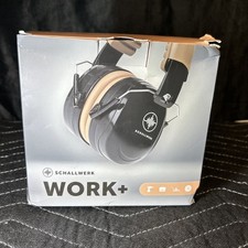 Schallwerk WORK Hearing Protection Earmuffs NRR 29dB SNR 32dB Black New