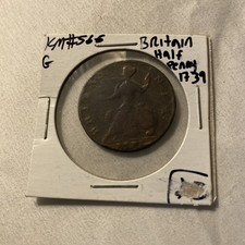 1739 Great Britain 1/2 Penny Half Penny