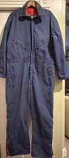 Vtg Walls Blizzard Pruf Coveralls Quilted Insulated Corduroy Collar Size Large