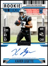 2024 Panini Contenders #107 Xavier Legette Rookie On Card Auto F5. rookie card picture