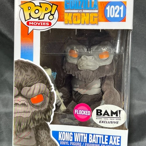Funko Pop! Movies Godzilla Vs. Kong #1021 Flocked Kong w/ Battle Axe Exclusive