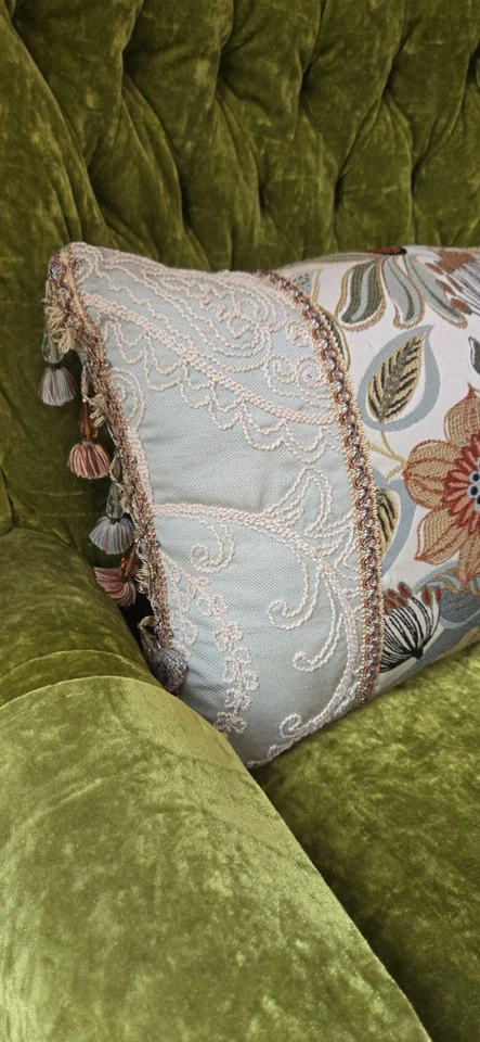 Croscill Home Mardi Gras Boudoir   Country Cottage Pillow 20 X 15 - Image 2 of 4