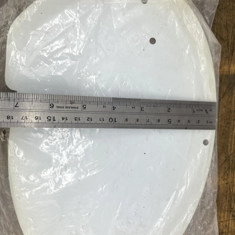 DYNO BMX Number Plate Oval Handlebar Race Plate White Plastic Old School NOS New - Изображение 3 из 4