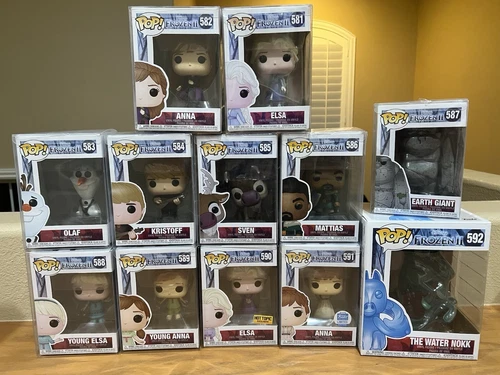 Frozen II Funko Pop Set Of 12 Olaf Sven Anna Elsa Water Nokk Kristoff Matias