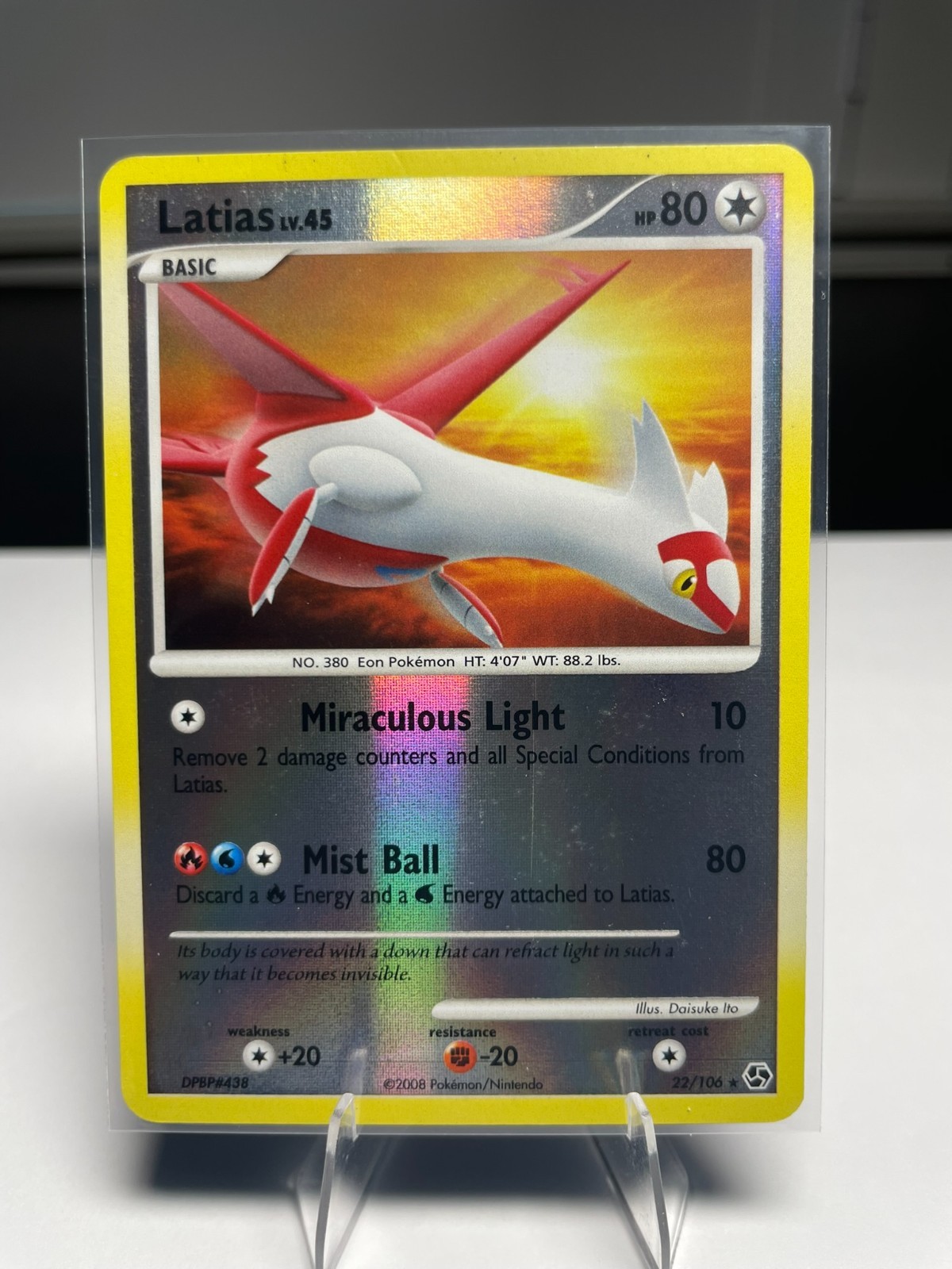Latias LV.45 22/106 D&P: Great Encounters Reverse Holo Pokémon TCG LP