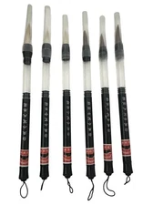 WaterArt Brush Set - 6 Pcs Piston Water Color Brush Pens for Chinese Calligraphy
