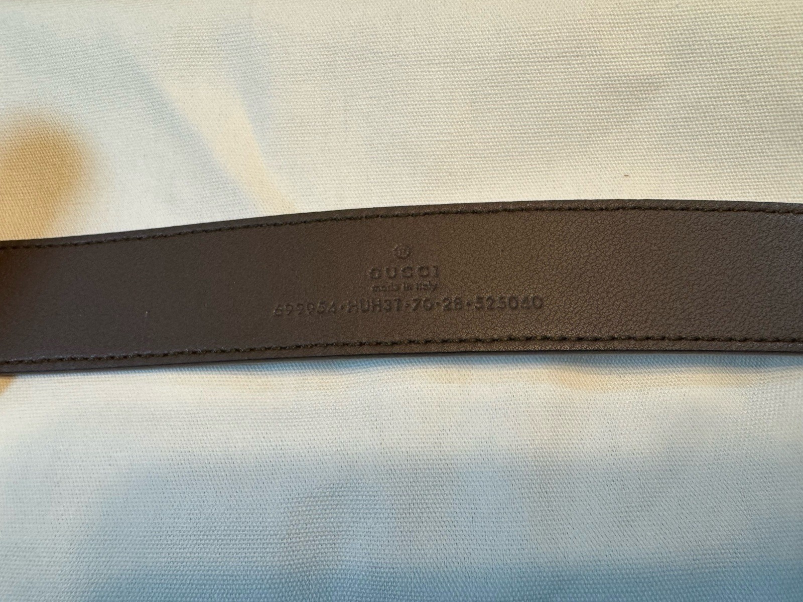 New Gucci Bamboo GG Supreme Logo Belt Size 28 / 70 cm Fits a Waist 26 - 30 thumbnail 11