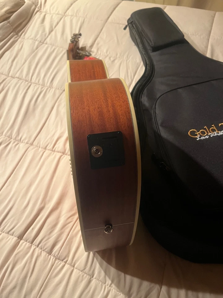 Gold Tone GT-Parlor All Solid Acoustic-Electric Guitar w/Bag - Natural - Image 4 of 4