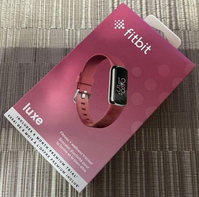 FITBIT Luxe Tracker Orchid Platinum 5+ Days Battery Life Smart