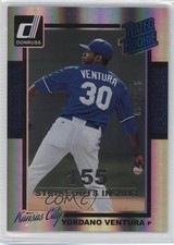 2014 Donruss Rated Rookie Silver Season Stat Line /155 Yordano Ventura #237 0o9