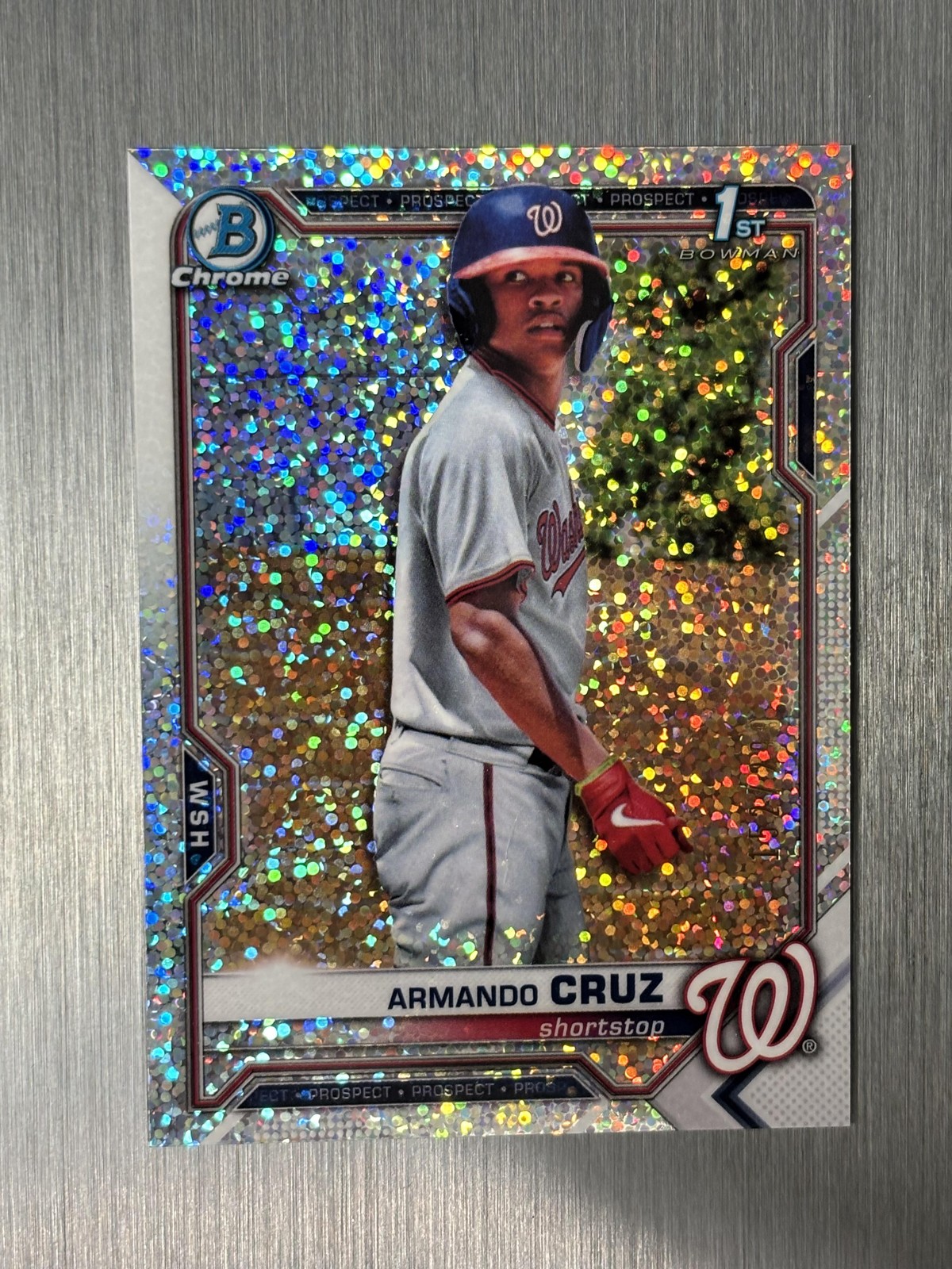 2021 Bowman Chrome #BCP-247 Armando Cruz Prospects Speckle Refractor #/299