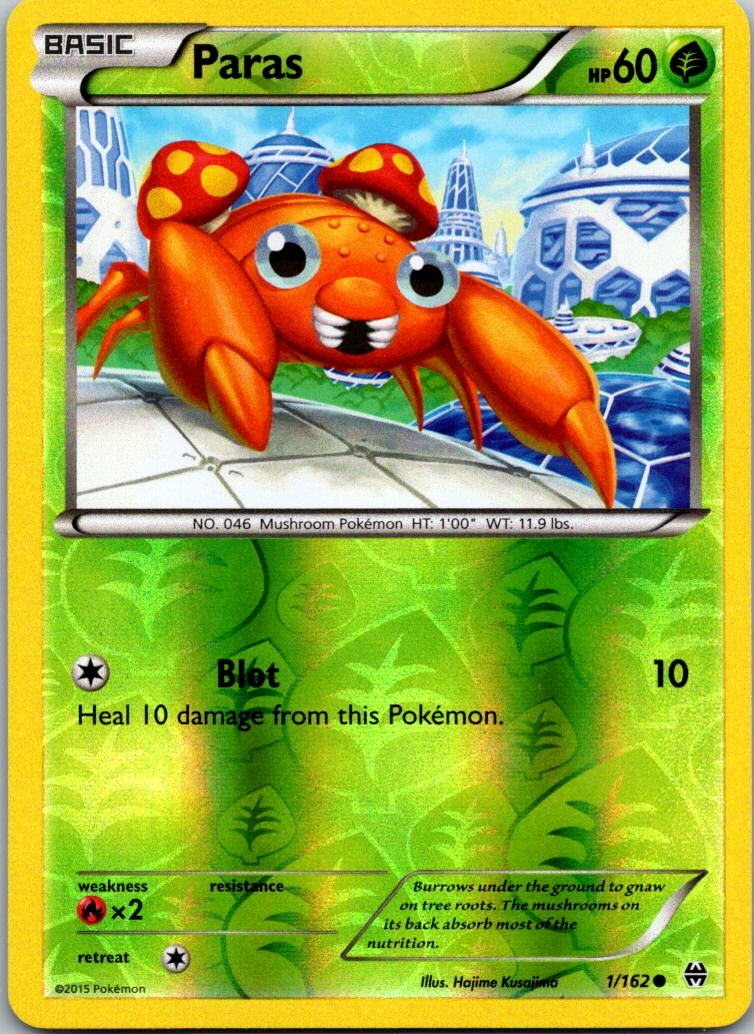 Paras 1/162 XY Reverse Holo - BREAKthrough NM