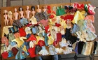 Large Lot  Vintage 1960s Barbie Doll  And Family Including SomeTagged Clothes