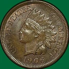 1906 Indian Head Cent Choice Uncirculated UNC Coin #42010