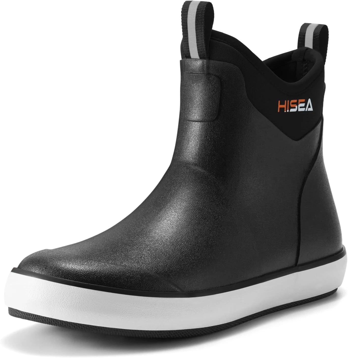 HISEA Men's Deck Boots Waterproof Fishing Rain Boots, Anti-Slip Neoprene...