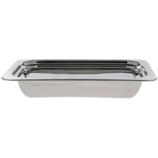 Bon Chef 5208 Stainless Steel Rectangular Full Size Food Pan, Plain Design, 9