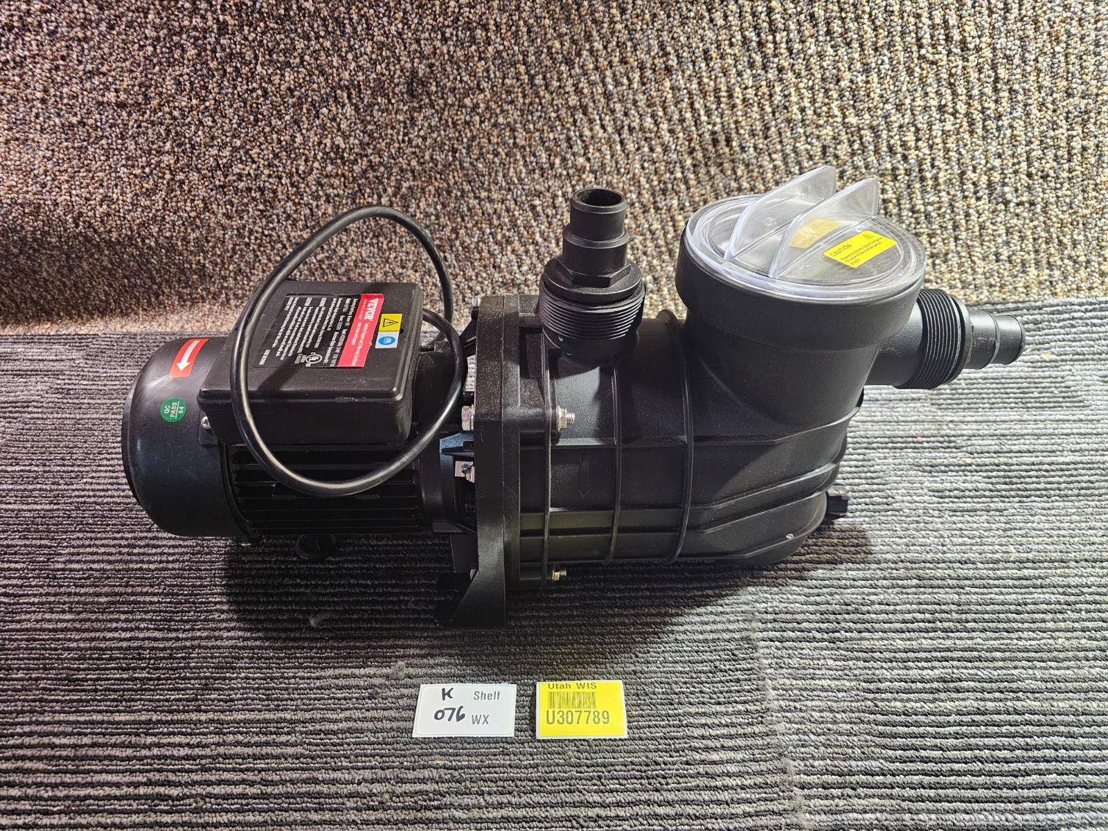 Vevor HCP750A Swimming pool Pump AC120V 3/4HP 6.5A , Black *PICTURED ITEM ONLY*
