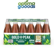 Gold Peak Sweet Tea 16.9 fl oz, 18 Pack – Ready-to-Drink Iced Tea Bottles.