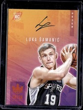 2019-20 Panini Court Kings #FP-LSA Luka Samanic Fresh Paint Citrine #/49